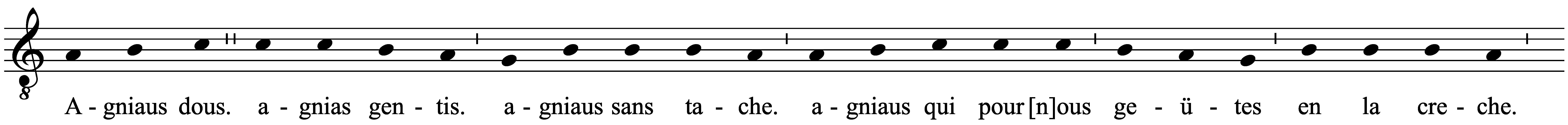 Work musical notation